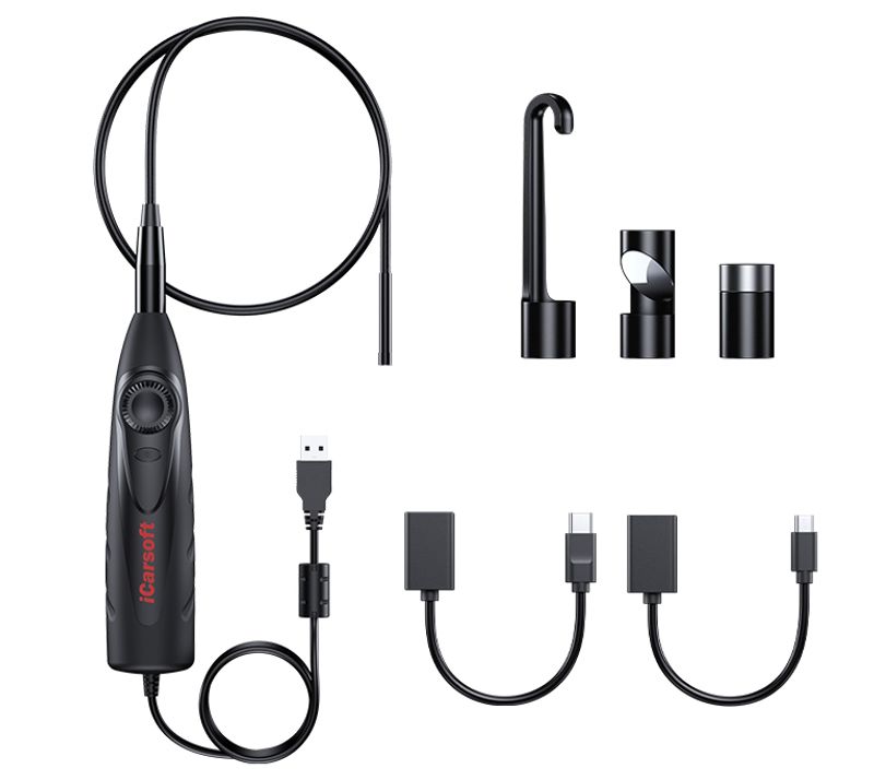 iCarsoft CR EAGLE Felkodsläsare Diagnosverktyg med Bluetooth, DoIP, TPMS – inkl. kabelkit & kamera