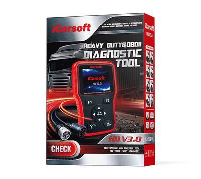 iCarsoft HD V3.0 Diagnosverktyg för Lastbil – OBD2 Felkodsläsare med Full Systemdiagnostik SAE J1939/J1708