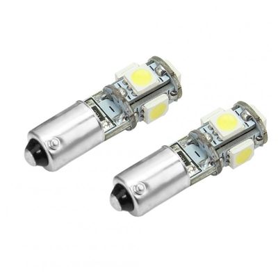 Led Diodlampa H6W BAX9s 5 SMD Canbus 2pack
