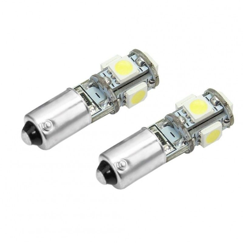 Led Diodlampa H6W BAX9s 5 SMD Canbus 2pack