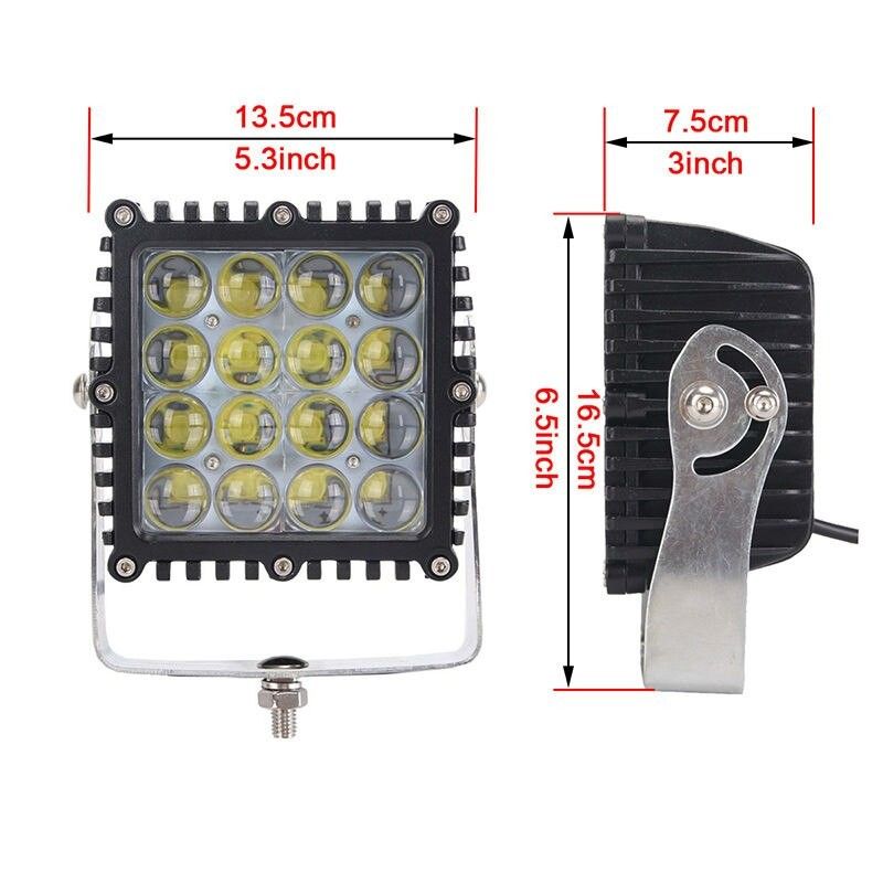 Arbetsbelysning 80W 4D lins