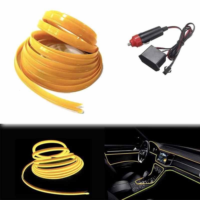 Glowstrip neon led slinga med cigg plugg 12V för dekoration 3 meter