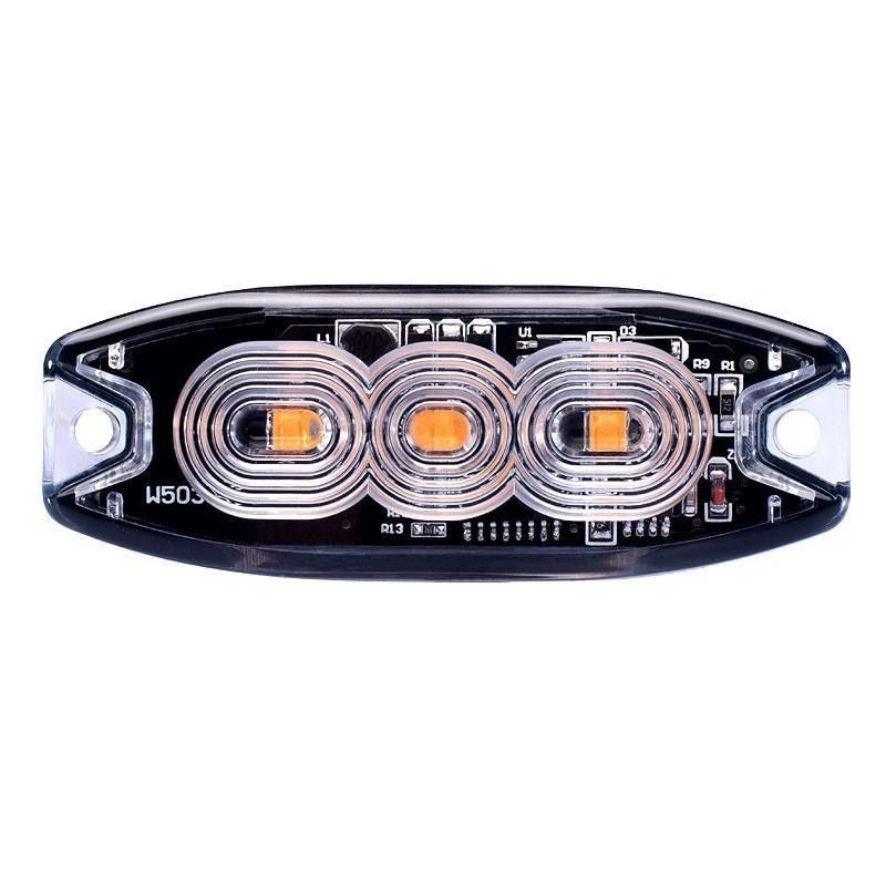 LED blixtljus 9W Gul Superslim