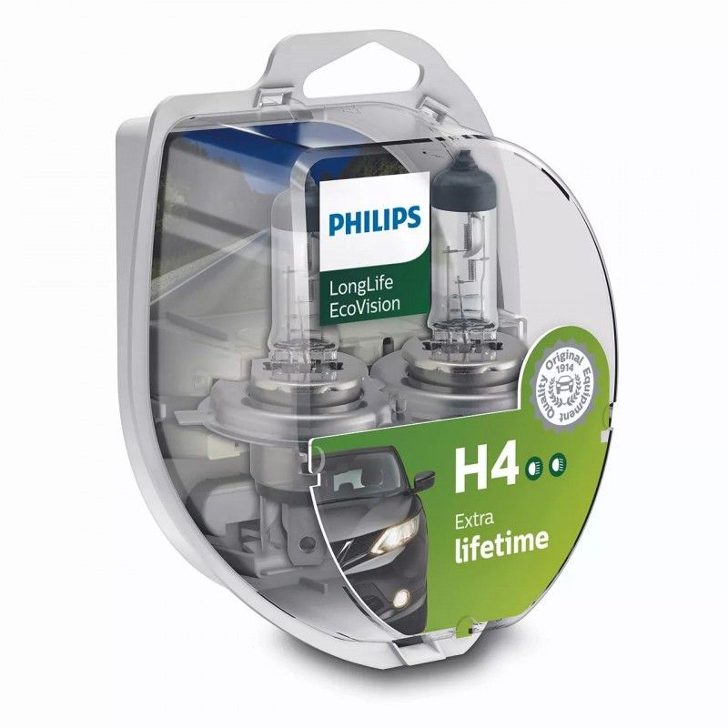 Halogenlampor H4 LongLife EcoVision