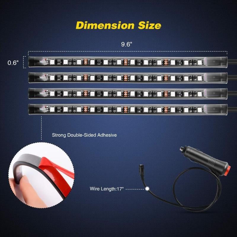 LED strip kit musik styrt ljus RGB