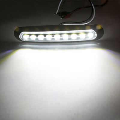 Sidomarkeringsljus med 9 LED Chromesarg