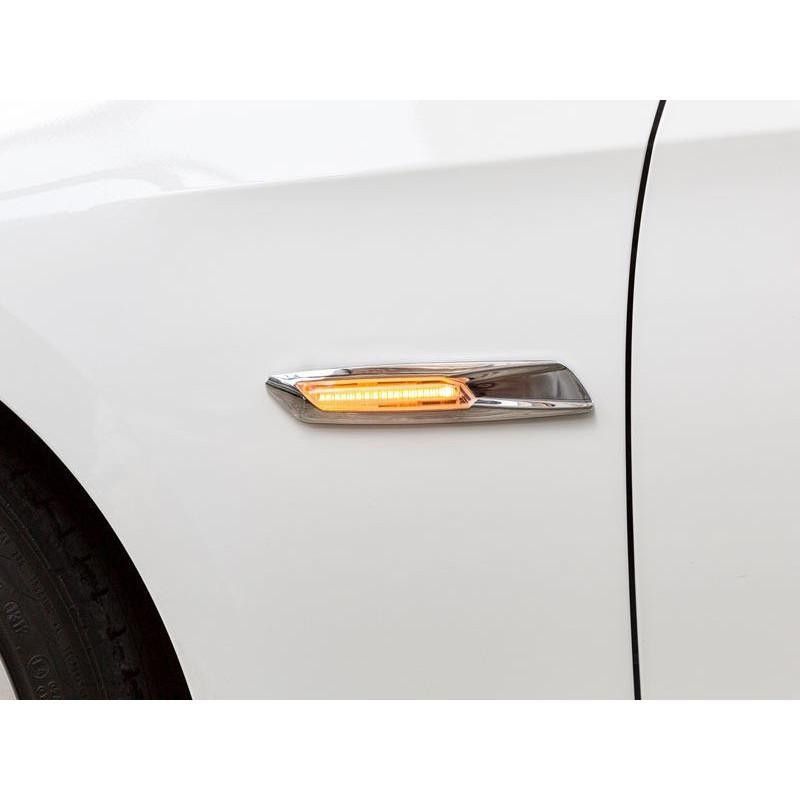 Led sidoblinkers BMW Silver med klar lins