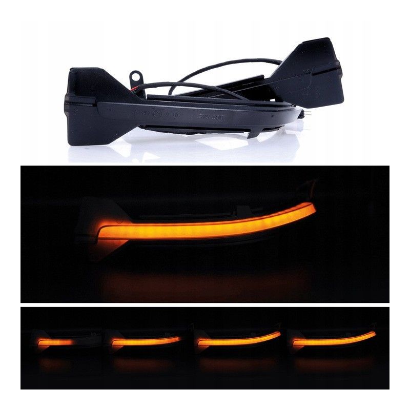 Dynamisk Blinkers Sidospegel BMW F01 F02 F06 F07 F10 F11 F12 F13 Tonad Lins