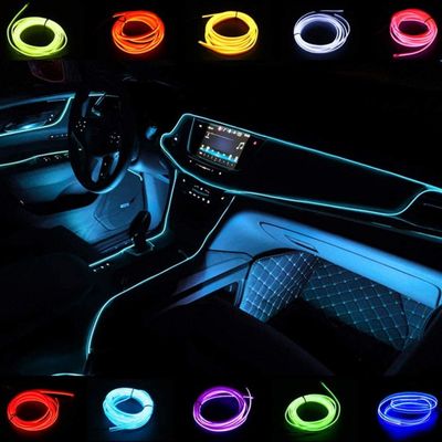 Glowstrip neon led slinga med cigg plugg 12V för dekoration 3 meter
