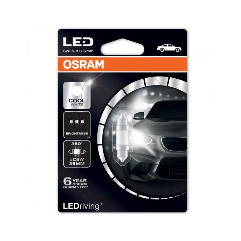 OSRAM LEDriving C5W 36 mm 360 Färg Varmvit