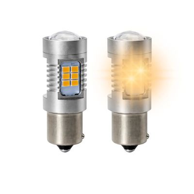 Bau15s blinkerslampa Led med canbus Amber 2-pack