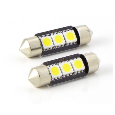 Led spollampa 3 smd 36mm C5W 24V 2-pack