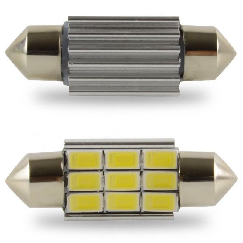 LED Spollampa Festoon C5W 39mm canbus 9 smd 2-pack