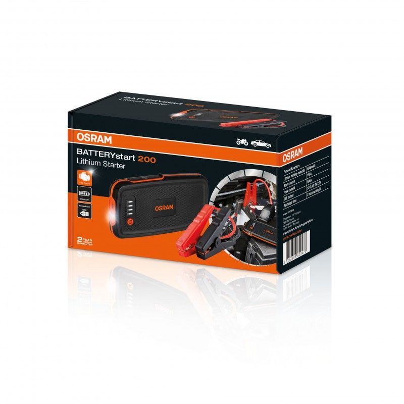 BATTERYstart 200 litiumstarter med powerbankfunktion