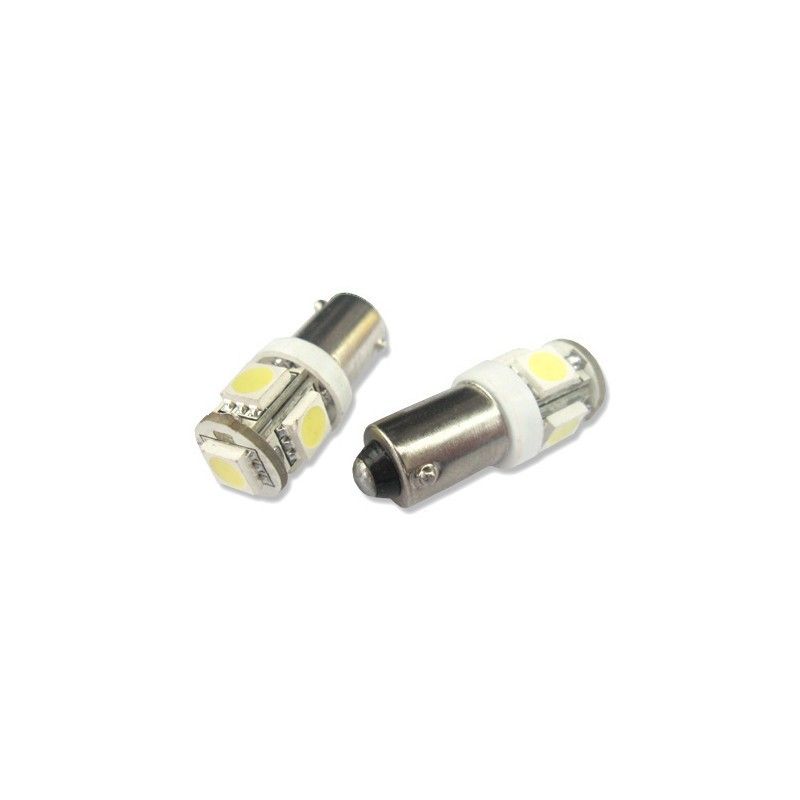 Led diod lampa Ba9s H4W 5 SMD 2-pack