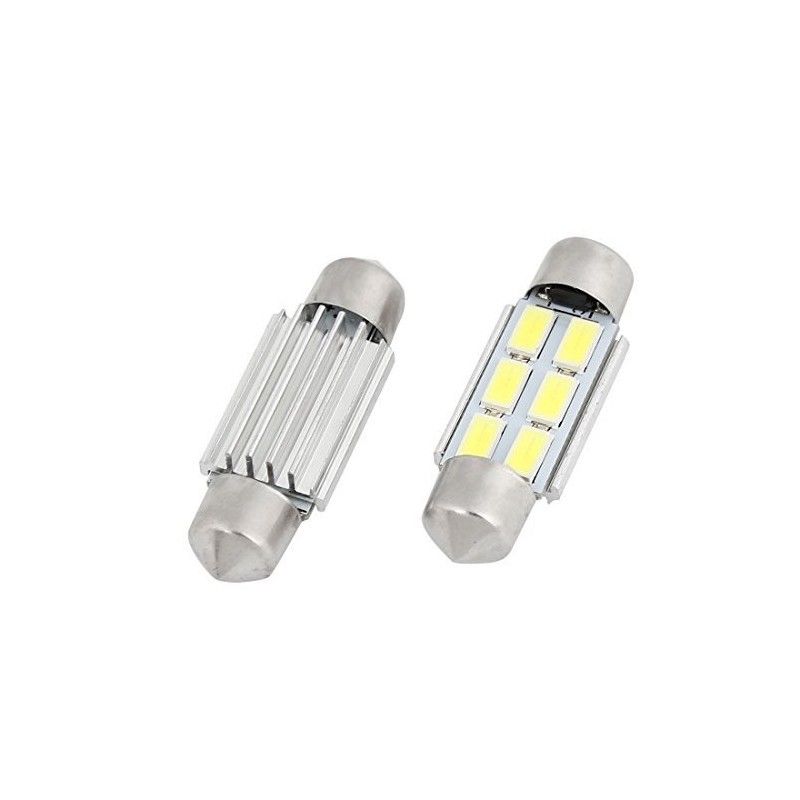 Spollampa festoon c5w SV85 Led 6 5630 smd Canbus 36mm 2pack
