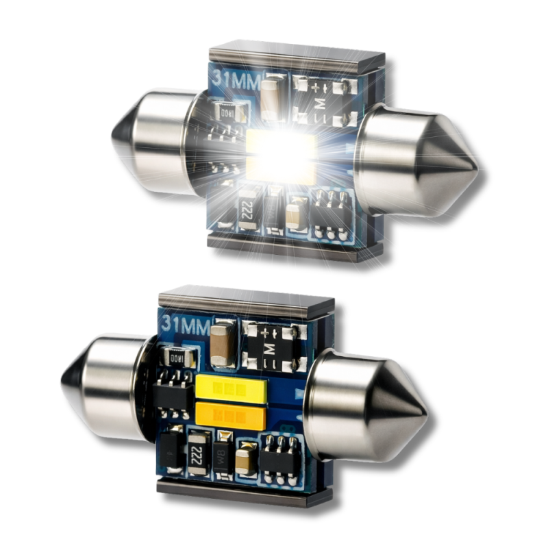 LED-lampa 31 mm – Valbar färg