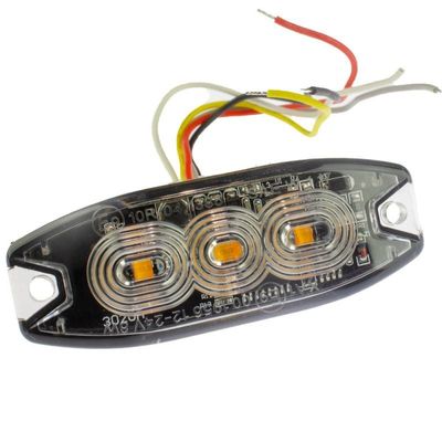 LED blixtljus 9W Gul Superslim