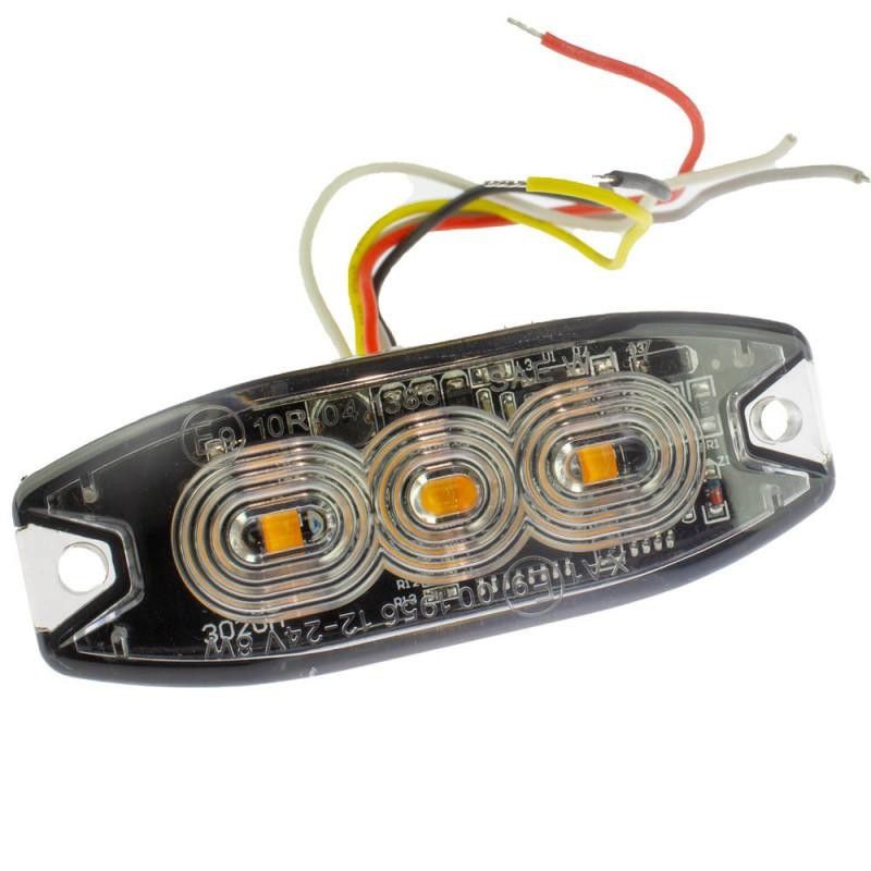 LED blixtljus 9W Gul Superslim