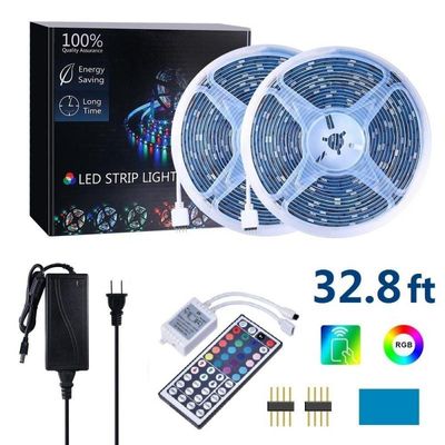 RGB paket 10M 5050 smd 300 led slinga med EU Transformator