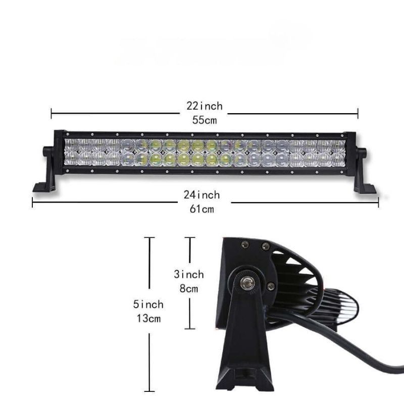 126W extraljus ljusramp arbetslampa combo 5D lins