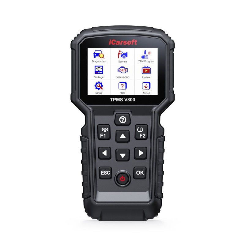 iCarsoft TPMS V800 – Professionellt TPMS- och diagnosverktyg för alla bilmärken