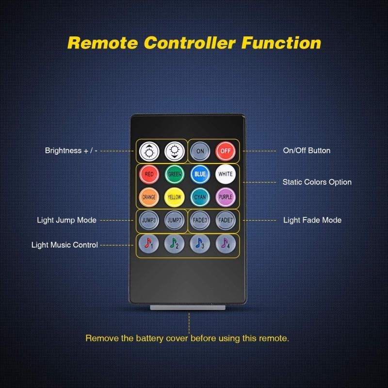LED strip kit musik styrt ljus RGB