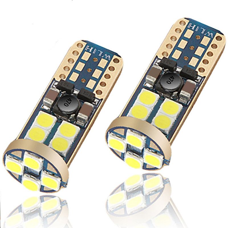 LED diodlampa T10  W5W med Canbus 12 st Samsung dioder xenonvit