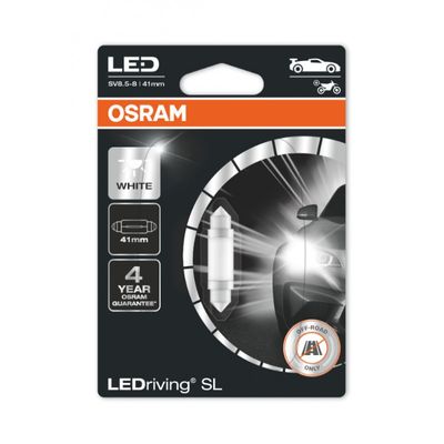 Festoon spollampa LEDriving Vit 6000K 42 mm