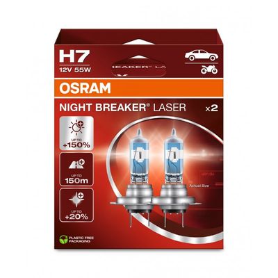 H7 55W night breaker laser 150 2-pack