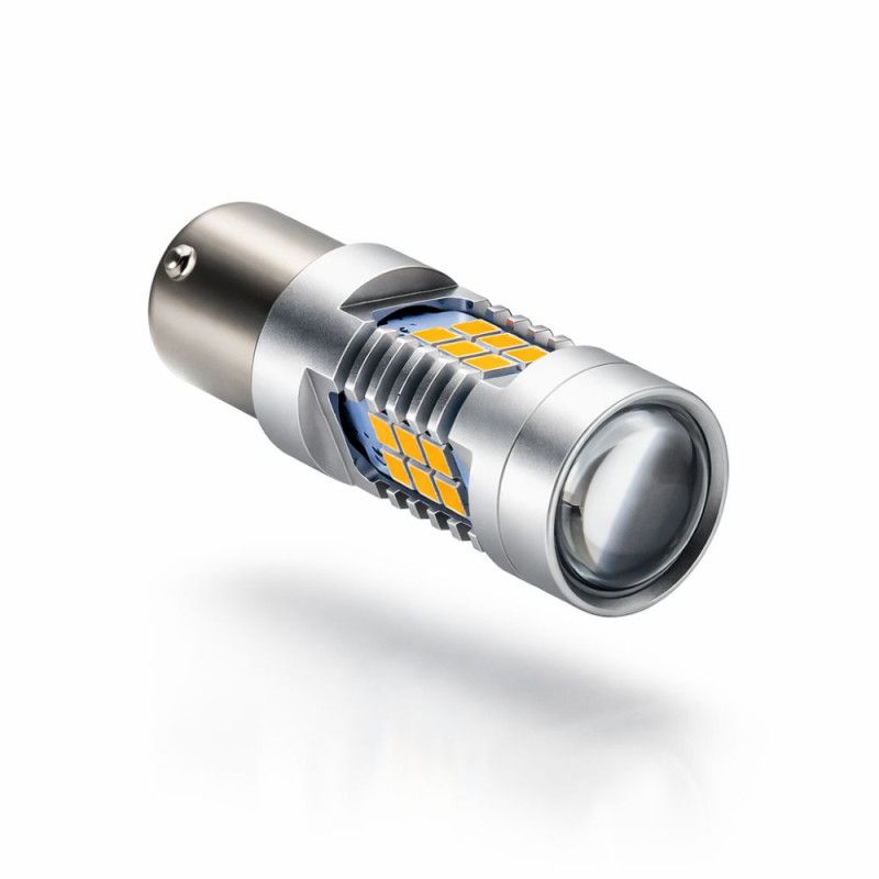 Bau15s blinkerslampa Led med canbus Amber 2-pack