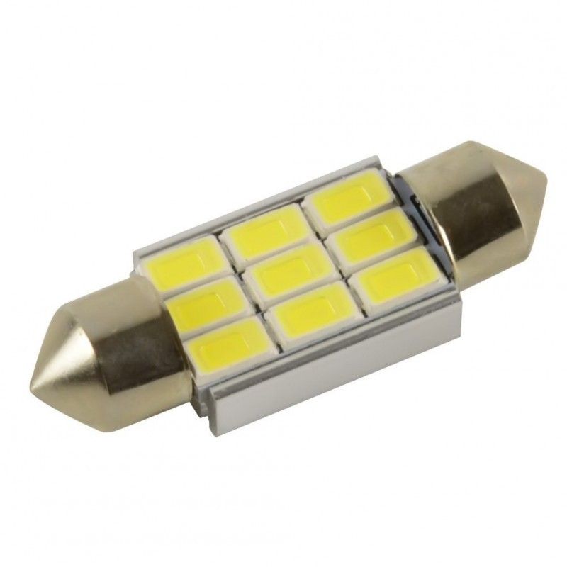 LED Spollampa Festoon C5W 39mm canbus 9 smd 2-pack