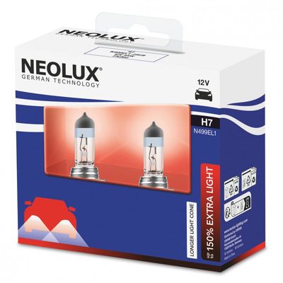 H7 halogenlampor 55W Neolux Extra Light +150%