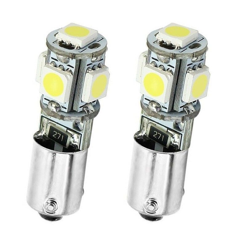 Led diodlampa BA9s H4W 5 SMD Canbus Xenonvit