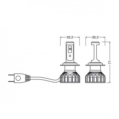 H7 Night breaker led konvertering Osram Smart
