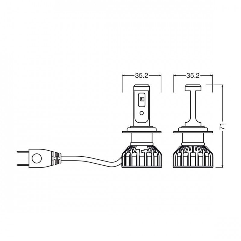 H7 Night breaker led konvertering Osram Smart