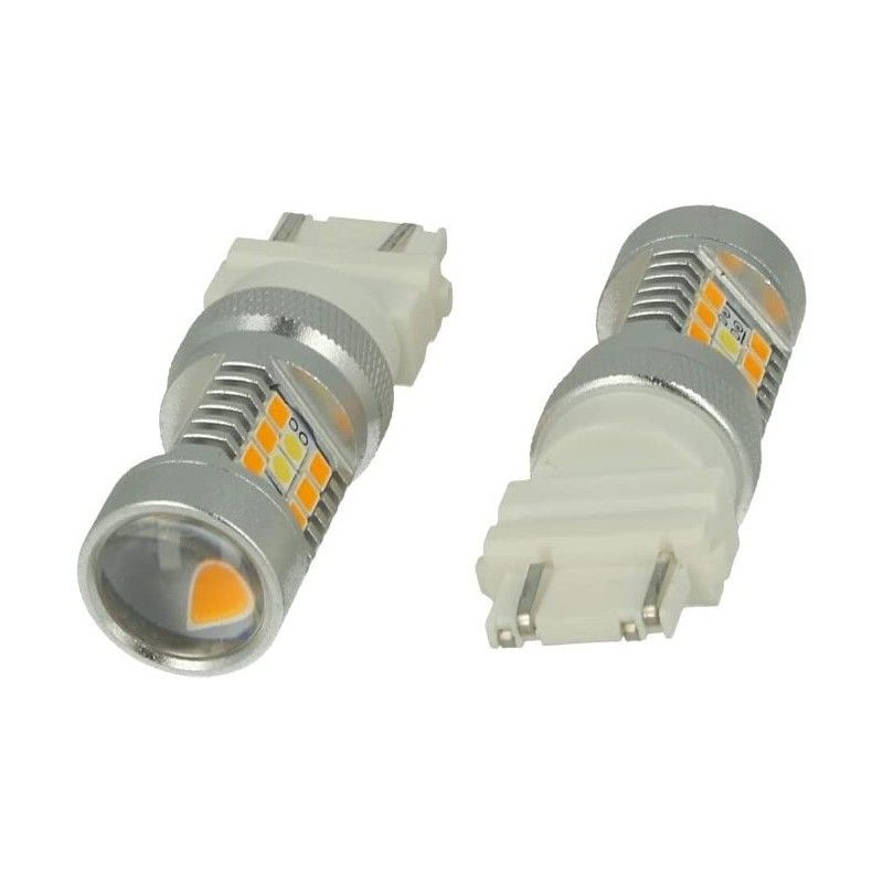 LED 3157 P27 7W 2000lm Vit/Amber