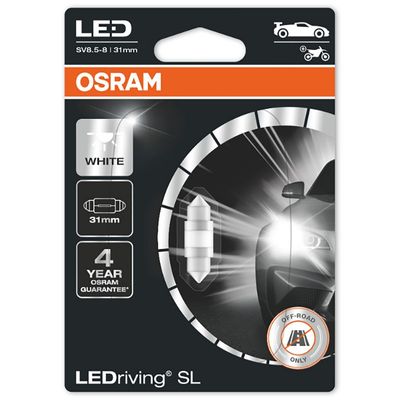 Spollampa Festoon 31mm LED White 6000K
