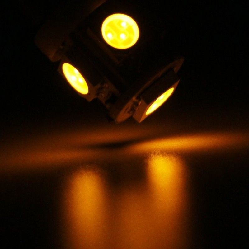 Led diod lampa Ba9s H4W 5 SMD 2-pack