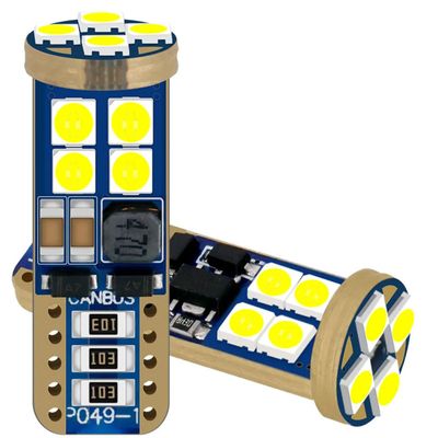 LED diodlampa T10  W5W med Canbus 12 st Samsung dioder xenonvit
