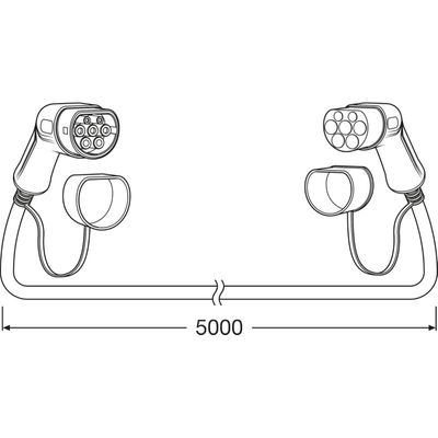OSRAM BATTERYcharge laddkabel 7PIN 3 Fas 11kWh