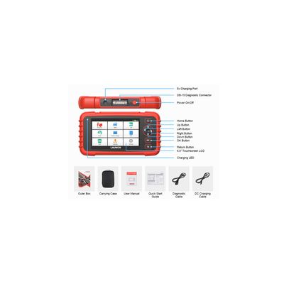 Launch CRP129X Plus 2.0 Multimärkes Diagnosverktyg för Alla System – Gratis Uppdateringar, Touchskärm & WiFi