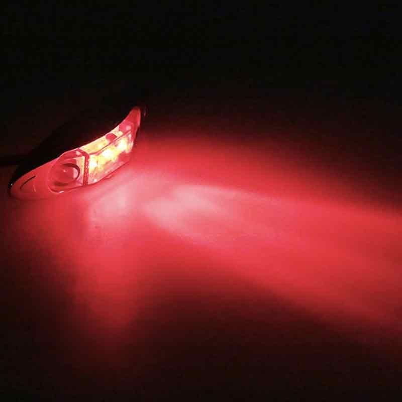 Sidomarkeringsljus 3 led kromsarg 2-pack