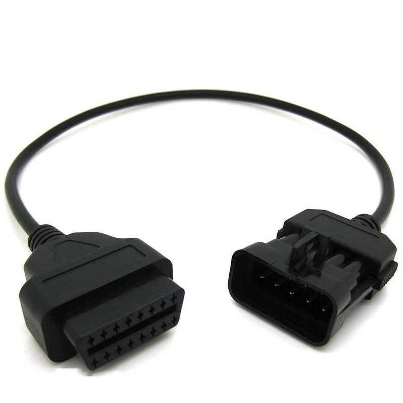 10 Pin till 16 Pin OBD2 kabel till Opel Vauxhall