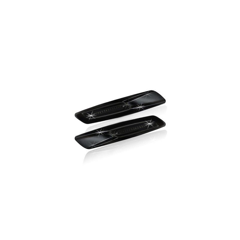 Led sidoblinkers BMW Svart med smoked tonad lins