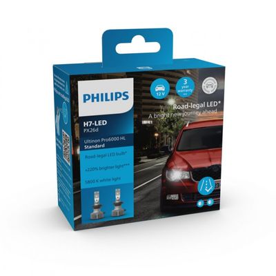 Philips Ultinon Pro6000 H7 LED E-märkt