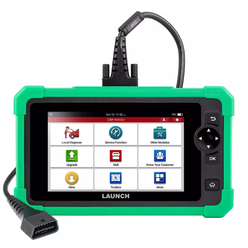 LAUNCH CRP919 EV Diagnosverktyg / OBD2 Scanner för elbilar & hybridbilar – 2 års uppdateringslicens