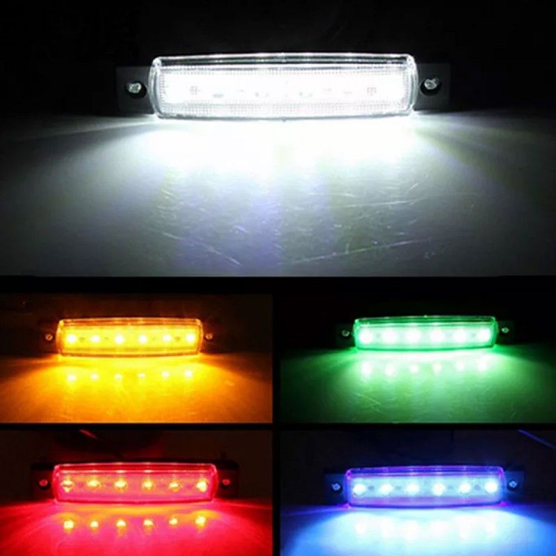 LED sidobelysning 6 dioder 2-pack