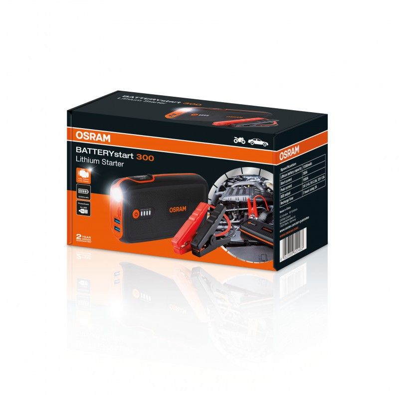 BATTERYstart 300 litiumstarter med powerbankfunktion