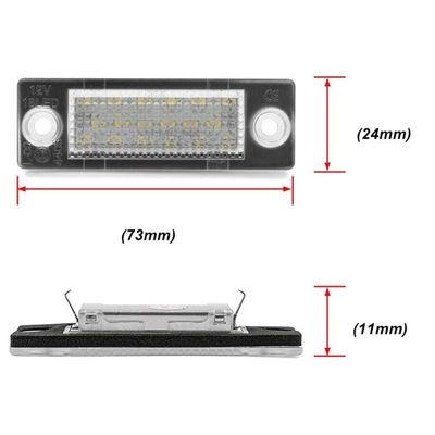 LED Skyltbelysning Nummerskyltsbelysning Skoda Superb Octavia